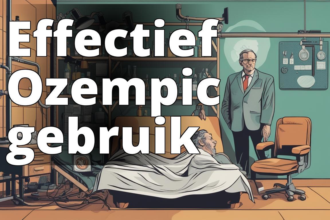 De afbeelding moet een illustratie bevatten van een persoon die Ozempic gebruikt