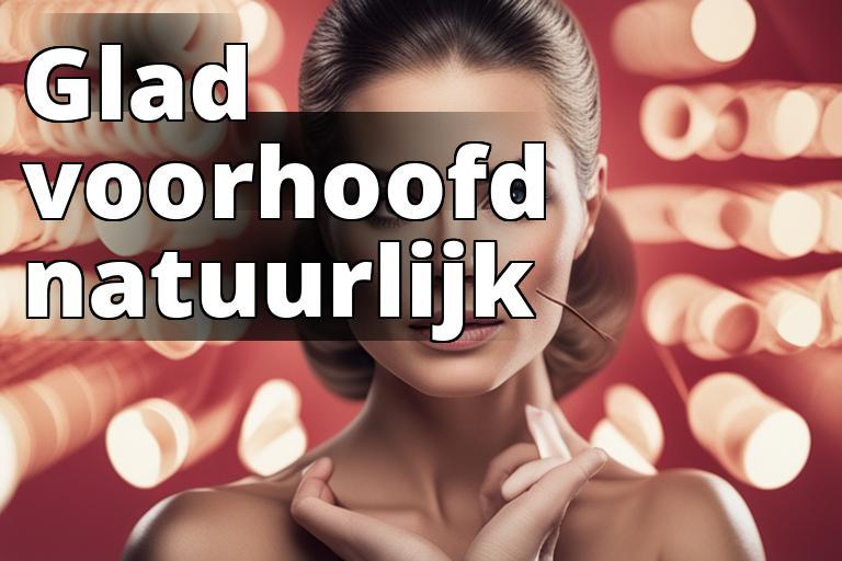 De afbeelding moet een illustratie tonen van een persoon die een Botox voorhoofdbehandeling ondergaa