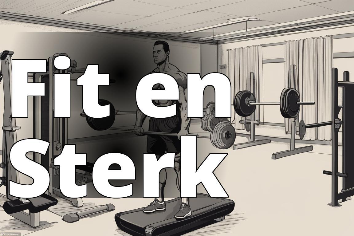 De afbeelding moet een illustratie tonen van een persoon die zowel krachttraining als cardio-oefenin