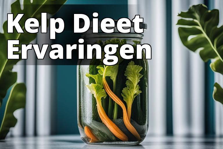 Een afbeelding van een persoon die kelp-supplementen inneemt of van gerechten waarin kelp is verwerk