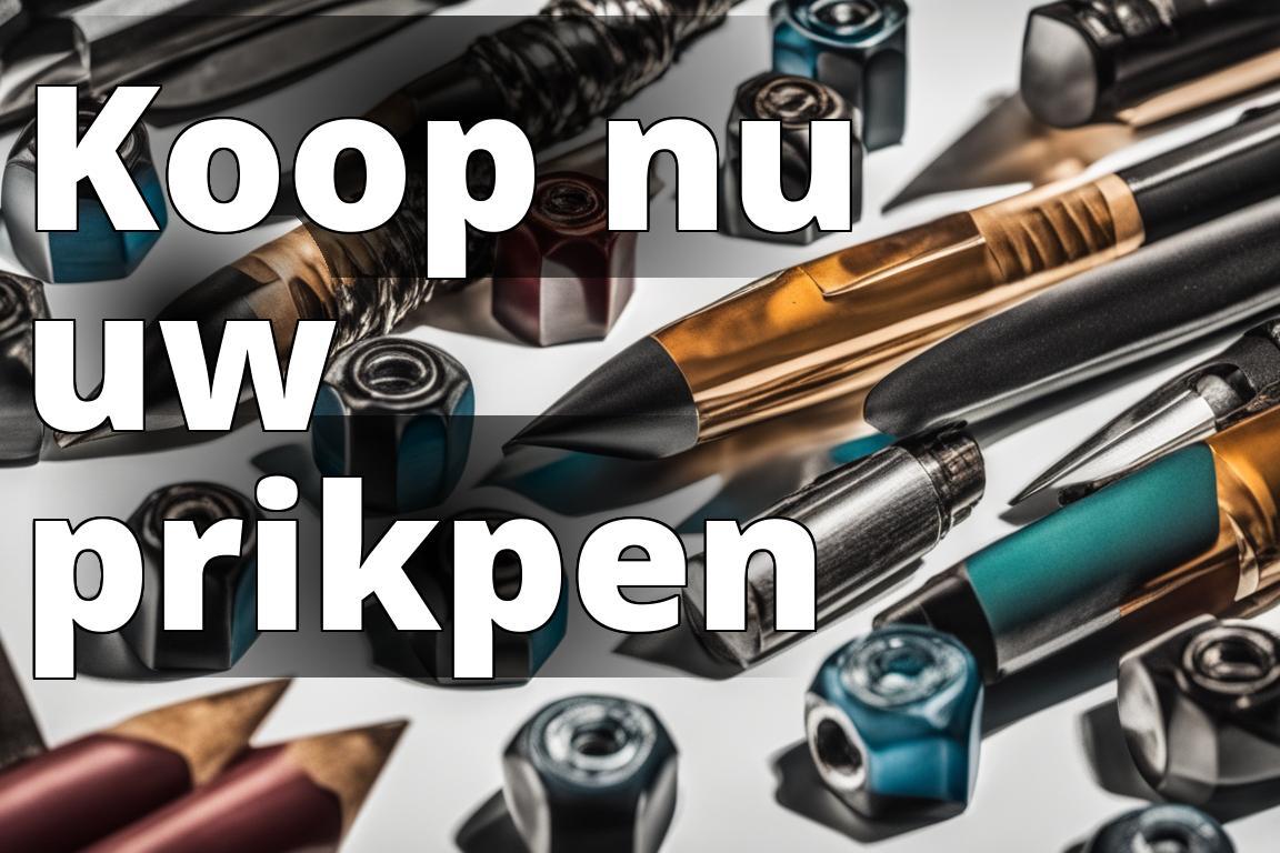 Een close-up van verschillende soorten prikpennen