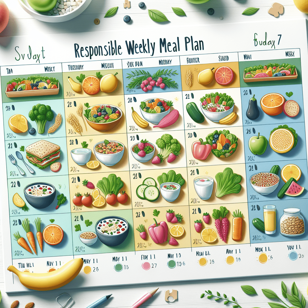 Verantwoord afvallen weekmenu: Gezonde en effectieve strategieën voor gewichtsverlies