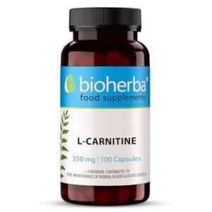 L-carnitine 350 mg – 100 Capsules van BIOHERBA | Ideaal voor een Slanke Figuur en Effectieve Gewichtsbeheersing